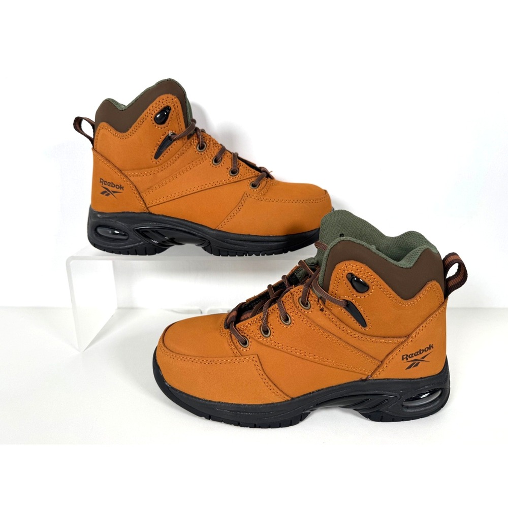 Reebok TYAK RB4388 Men's Comp Toe Work Hiker Boots Tan 5.5M New
